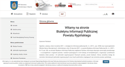 Desktop Screenshot of bip.powiatrypinski.pl